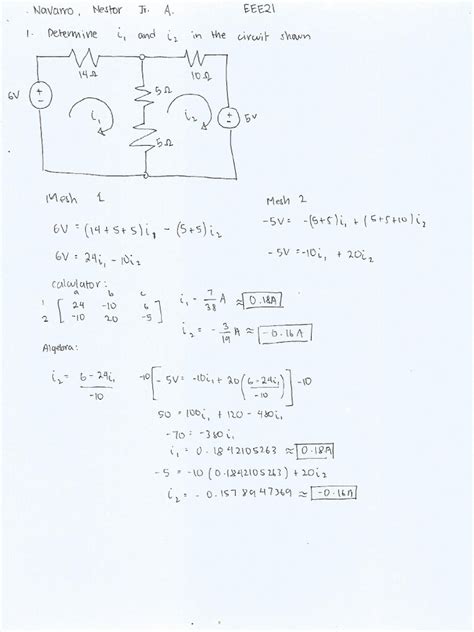 Mesh Analysis Activity | PDF