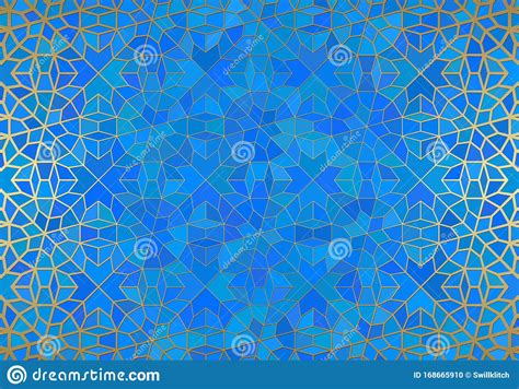 Abstract Background With Islamic Ornament Arabic Geometric Texture