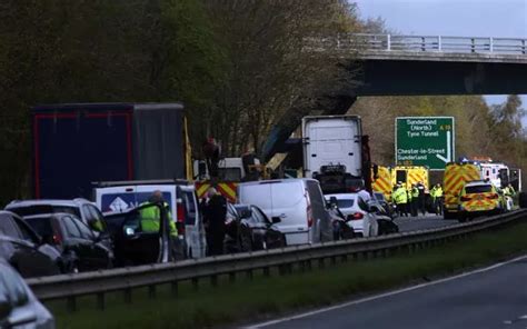 Three People Taken To Hospital After Multi Vehicle Crash On The A19 In