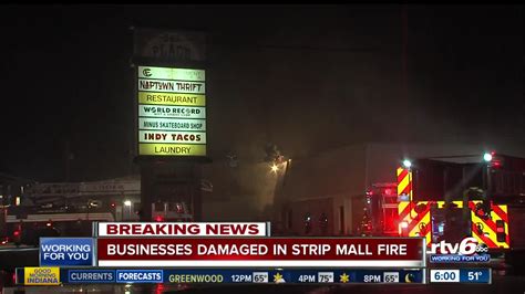 Indianapolis business damaged in strip mall fire