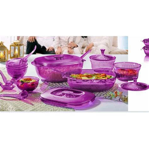 Purple Royale Crystalline Set Tupperware Plus