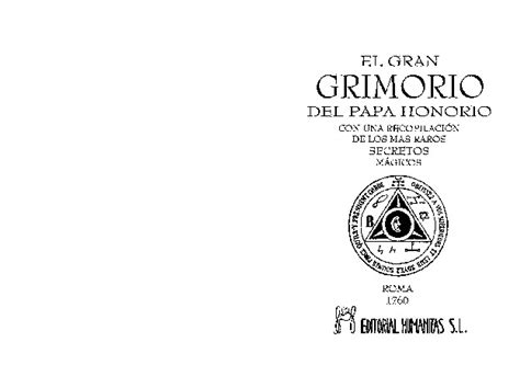 El Gran Grimorio Del Papa Honorio Pdfcoffee