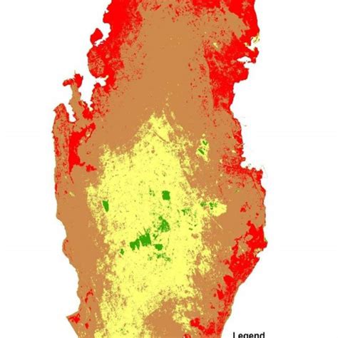 Population density map of part of Doha, extracted from Qatar population ...