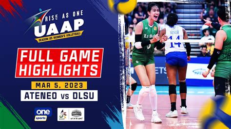 Dlsu Vs Ateneo Round 1 Highlights Uaap Season 85 Womens Volleyball