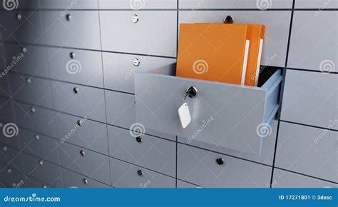 Safe storage of documents stock illustration. Illustration of privacy ...