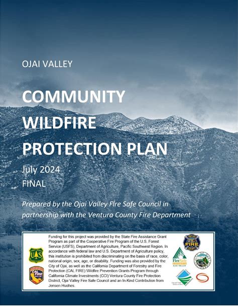 About The Ojai Cwpp Ojai Valley Fire Safe Council