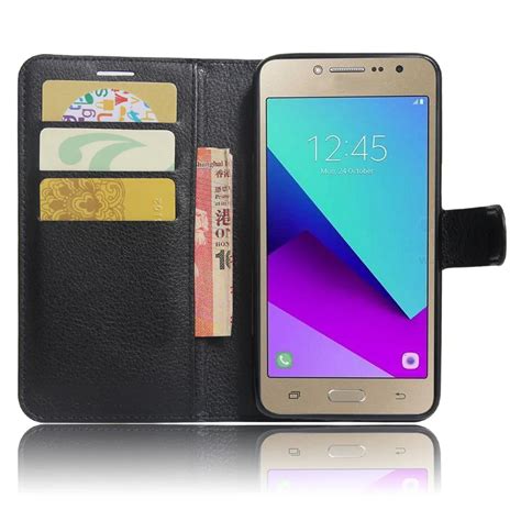 Wallet Case For Samsung Galaxy J Prime Pu Leather Flip Cover Card Slot