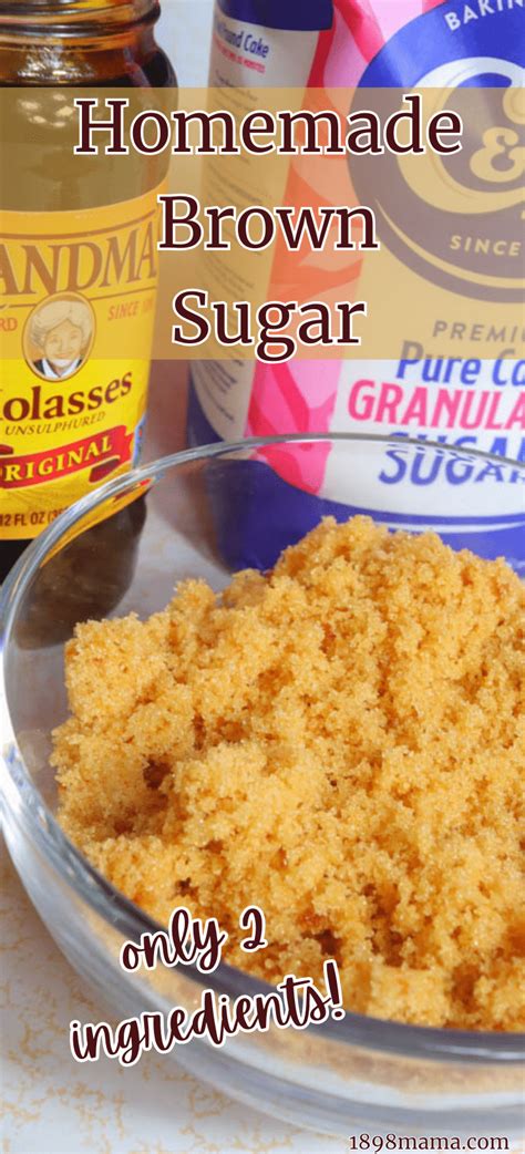 How To Make Brown Sugar At Home 1898 Mama