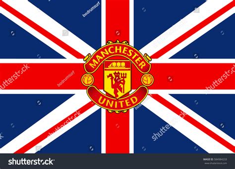 Manchester United F.c. Logo On Red Background.: Over 1 Royalty-Free Licensable Stock Vectors ...