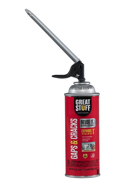 Great Stuff Indoor Home Improvement Insulating Sealant Smart Dispenser Expandable Foam Sealant