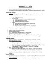 Homeostasis Intro To Ans Endocrine Docx Homeostasis Ch