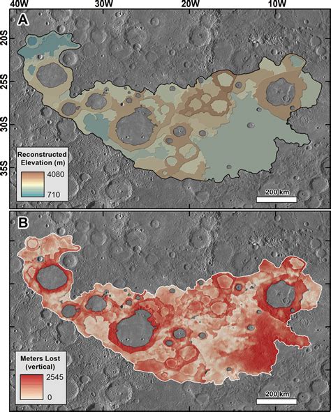 A Digital Elevation Model Showing A Reconstruction Of The