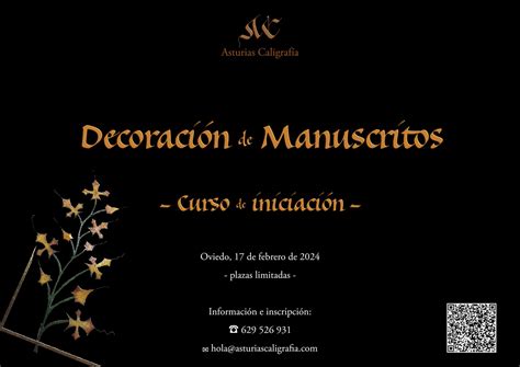 Curso De Iniciaci N A La Decoraci N De Manuscritos Asturias Caligraf A