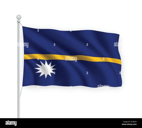 Bandera de nauru vector fotografías e imágenes de alta resolución