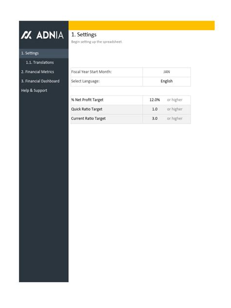 Financial Dashboard Excel Template | PDF | Financial Services | Financial Economics