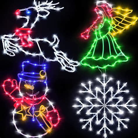 Christmas Decorations Christmas Window Silhouette Lights Pack