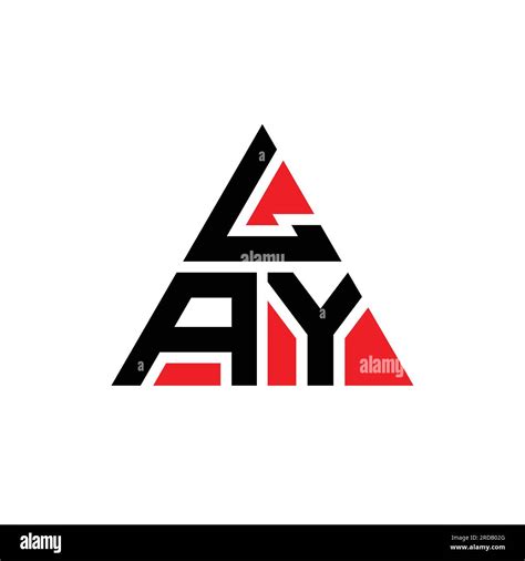 Lay Dise O De Logotipo De Letra Triangular Con Forma De Tri Ngulo Lay