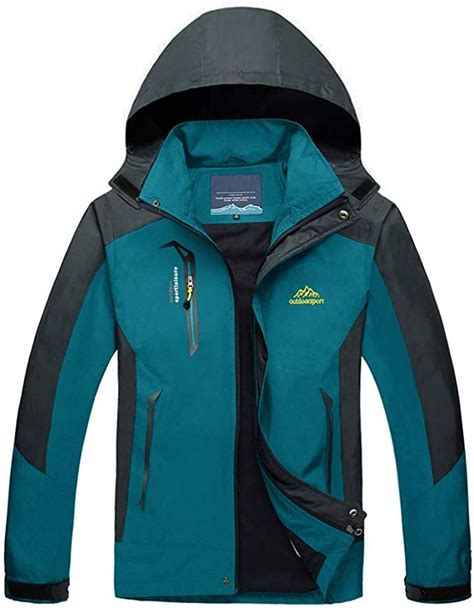 Tacvasen Herren Wasserabweisende Leichte Bergangsjacke Wanderjacke