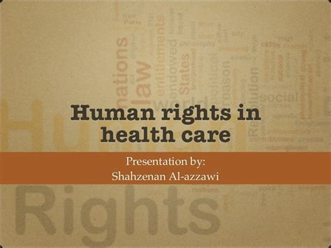 Human Rights In Health Care