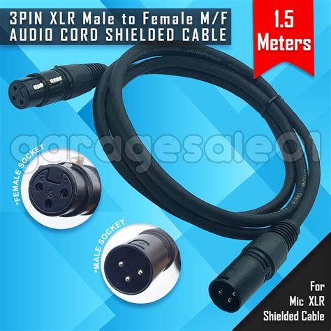 【1 5m 3m 5m 10m 15m 20m】microphone Cable Audio Cord Wire Connector Xlr 3 Pin Male To Female Xlr