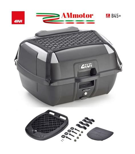 Bauletto Moto Givi Litri Monolock Nero Universale Kit Completo Di