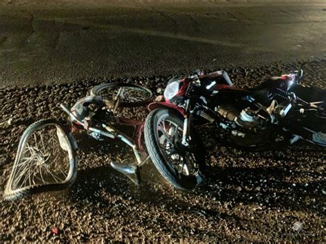 Colis O Frontal Envolvendo Moto E Bicicleta Deixa Dois Feridos Na Br