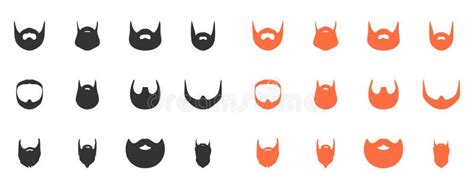 Beard Styles Guide Stock Vector Illustration Of Black