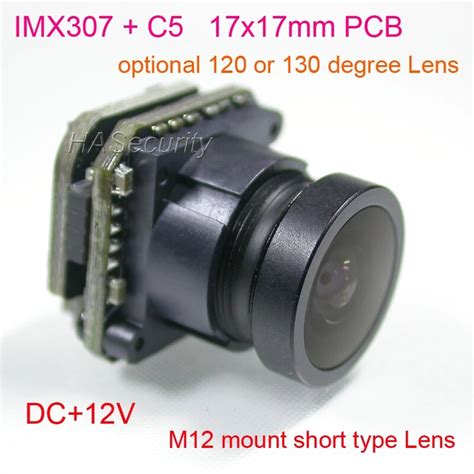 12V 17x17mm AHD 1080P 또는 CVBS 1 2 8 STARVIS IMX307 CMOS 센서 C5 메인 칩