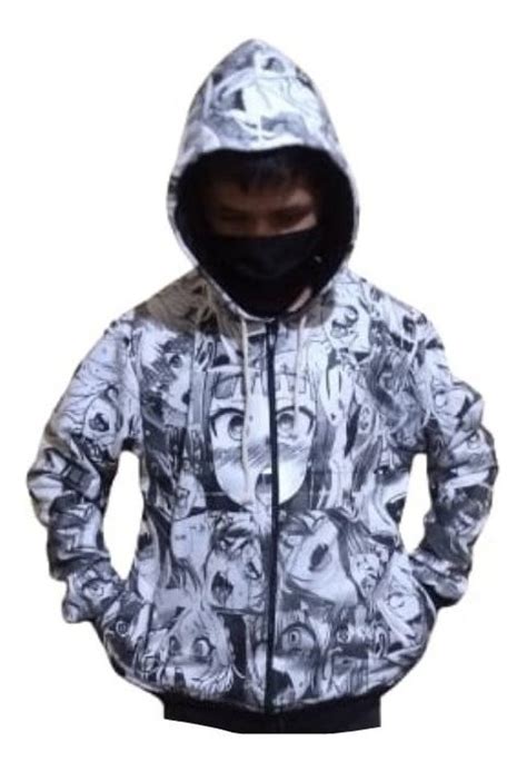Sudadera Hentai Ahegao Chamarra Ecchi Otaku Nopor Manga Anim Meses