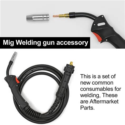 HITBOX Mig Welding Gun Accessory Kit 0 030 And 0 040 Contact Tip