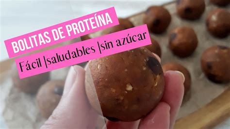 Bolitas De Prote Na Con Avena Y Garbanzos Merienda F Cil Saludable