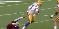 LSU QB Joe Burrow Had His Pants Pulled Down By Miss. State Defender ...