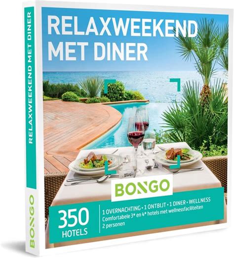 Bongo Bon Relaxweekend Met Diner Cadeaubon Cadeaukaart Cadeau Voor