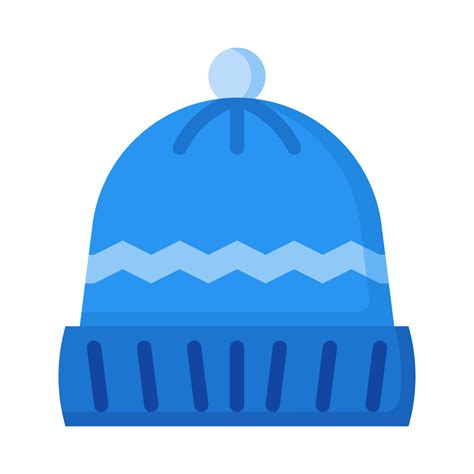 Beanie Hat Icon In Flat Style Vector Winter Clothes Icon Winter Hat 19487437 Vector Art At