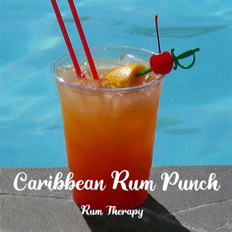 Caribbean Rum Punch Rum Therapy