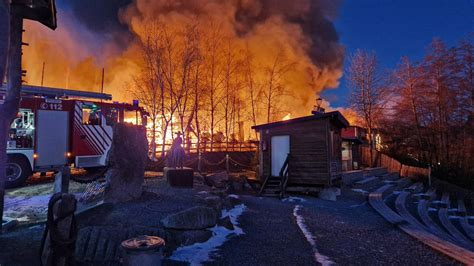 Pullman City Feuer In Westernstadt In Bayern