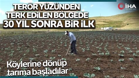 Muş ta 30 Yıl Sonra Bir İlk Köylerine Dönüp Tarıma Başladılar YouTube