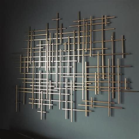 36x30 Mid Century Metal Wall Décor Gold Project 62™ Decorative