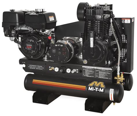 Mi T M 8 Gal Two Stage Stationary Industrial Air Compressorgenerator