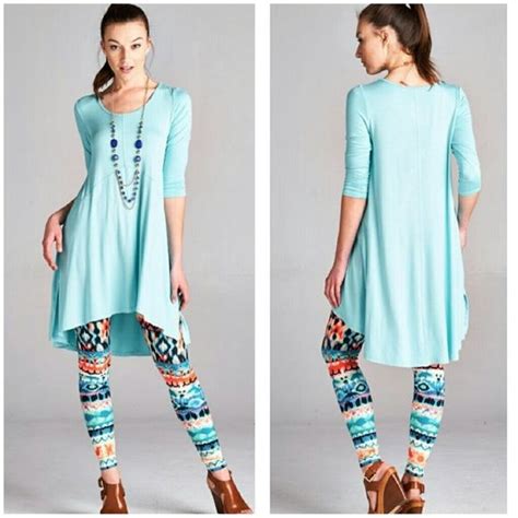 New Aqua Tunic Size S M Xl Beautiful Aqua Tunic Perfect With Leggings