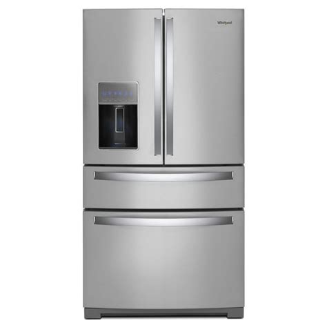 Whirlpool 262 Cu Ft 4 Door 36 In French Door Refrigerator With