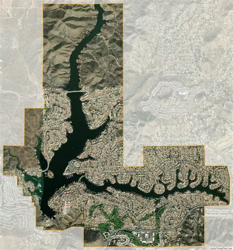 Map of Canyon Lake city, California - Thong Thai Real