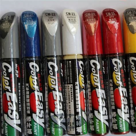 Car Window Paint Pens 4 Colors Waterproof Car Paint Pen Scratch