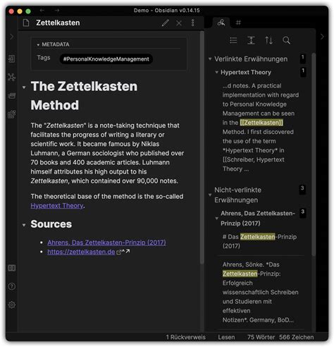 Using Obsidian As A Zettelkasten Fabrizio Musacchio
