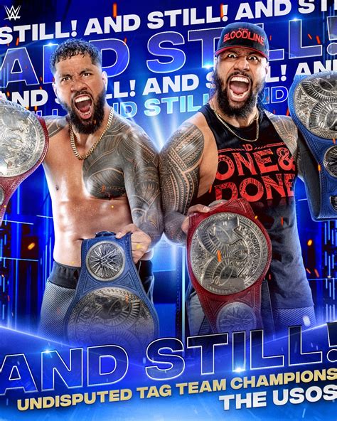 The Usos Brothers Wwe Raw And Still Undisputed Wwe Tag Team Champions