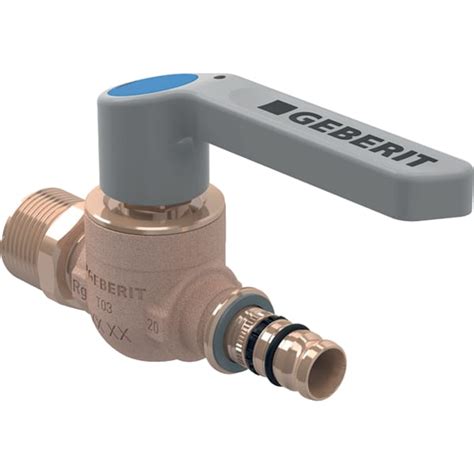 Geberit Mepla Ball Valve With Male Thread And Actuator Lever Geberit