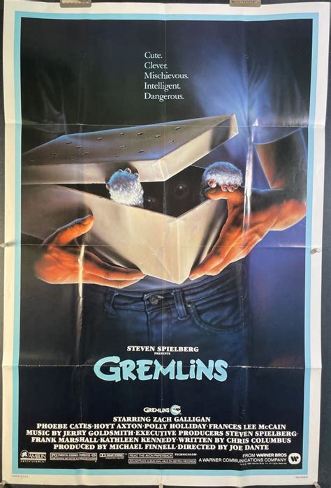 Gremlins Original Steven Spielberg Vintage Movie Poster Original