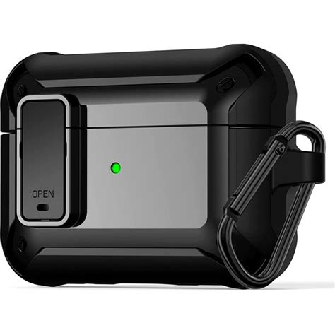 Airpod Pro 2 Case Cover 2022 With Secure Lock Clip Military Armor Series Full Body Rugged Hard