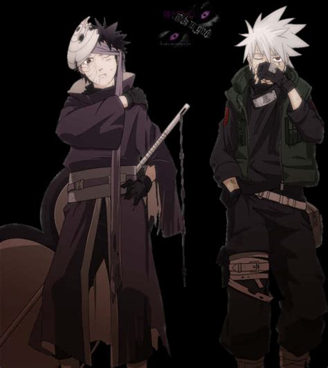 Download Kakashi Dual Poses Anime Artwork