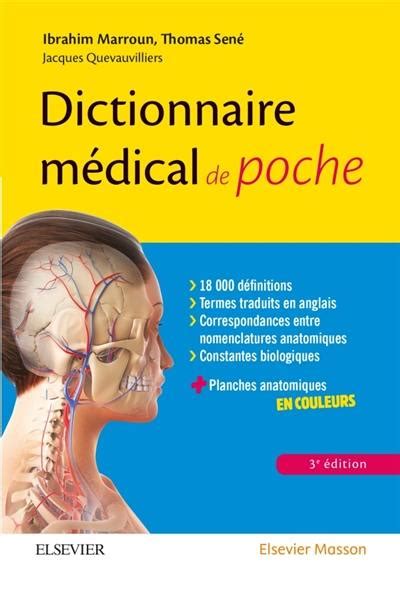 Livre Dictionnaire Médical De Poche écrit Par Ibrahim Marroun Et